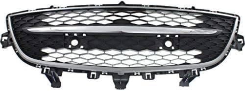 Front Bumper Lower Grille Primed with Chrome Trim Plastic for 2010-2012 Mazda CX-9
