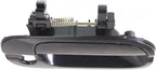 Front Exterior Door Handle Smooth Black with Keyhole Right Passenger Side for 2000-2006 Nissan Sentra