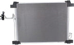 Front A/C Condenser Aluminum Core for 2008-2012 Infiniti EX35, 2013 EX37 & More
