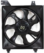Front Radiator & A/C Condenser Cooling Fan Assembly Plastic for 2006-2011 Hyundai Accent