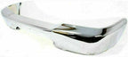 2-Piece Front Bumper Kit: Chrome Bumper Steel & Textured Lower Valance Plastic for 1998-2000 Ford Ranger