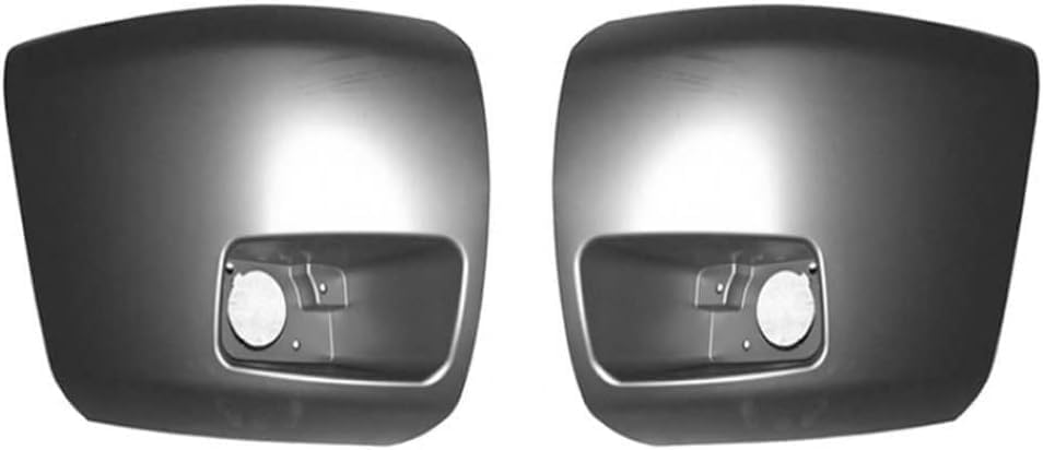 9-Piece Front Bumper Kit: Chrome Bumper Steel, Lower Valance, Extension, End Caps, Brackets & Fog Lights (Left & Right) for 2007-2013 Chevrolet Silverado 1500