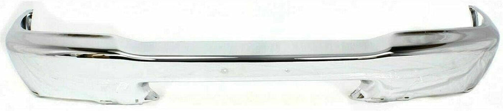 2-Piece Front Bumper Kit: Chrome Bumper Steel & Textured Lower Valance Plastic for 1998-2000 Ford Ranger