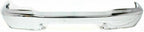 2-Piece Front Bumper Kit: Chrome Bumper Steel & Textured Lower Valance Plastic for 1998-2000 Ford Ranger