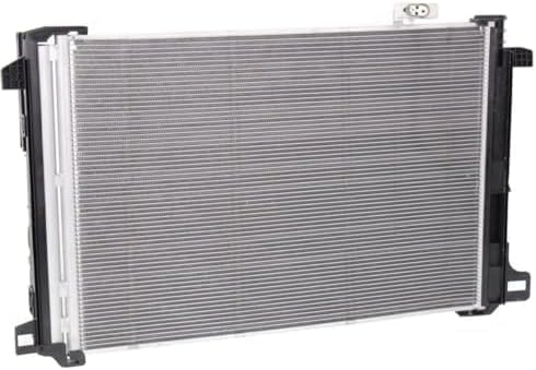 Front A/C Condenser Aluminum Core for 2008-2015 Mercedes-Benz C-Class, 2010-2017 E-Class & More