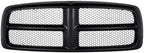 Front Honeycomb Grille Black Paint to Match, Black Shell With Primed Insert for 2002-2005 Dodge Ram 1500, 2003-2005 Ram 2500 & More