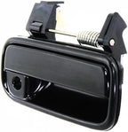 Set of 2 Front Exterior Door Handle Smooth Black Right Passenger & Left Driver Side, with Key Hole for 1999-2002 Toyota 4Runner