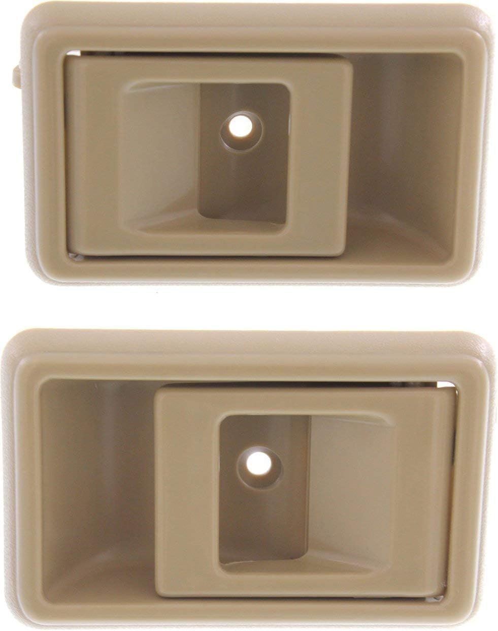 Front or Rear, Driver and Passenger Side Interior Door Handles, Brown, Without Door Lock Hole For 1987-1991 Toyota Camry / 1996-2002 4Runner / 2001-2004 Tacoma