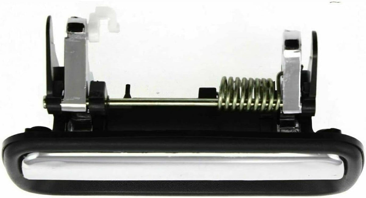 Front Door Handle Textured Black with Chrome Lever Left Driver & Right Passenger Side, with Key Hole for 1995-2004 Toyota Tacoma