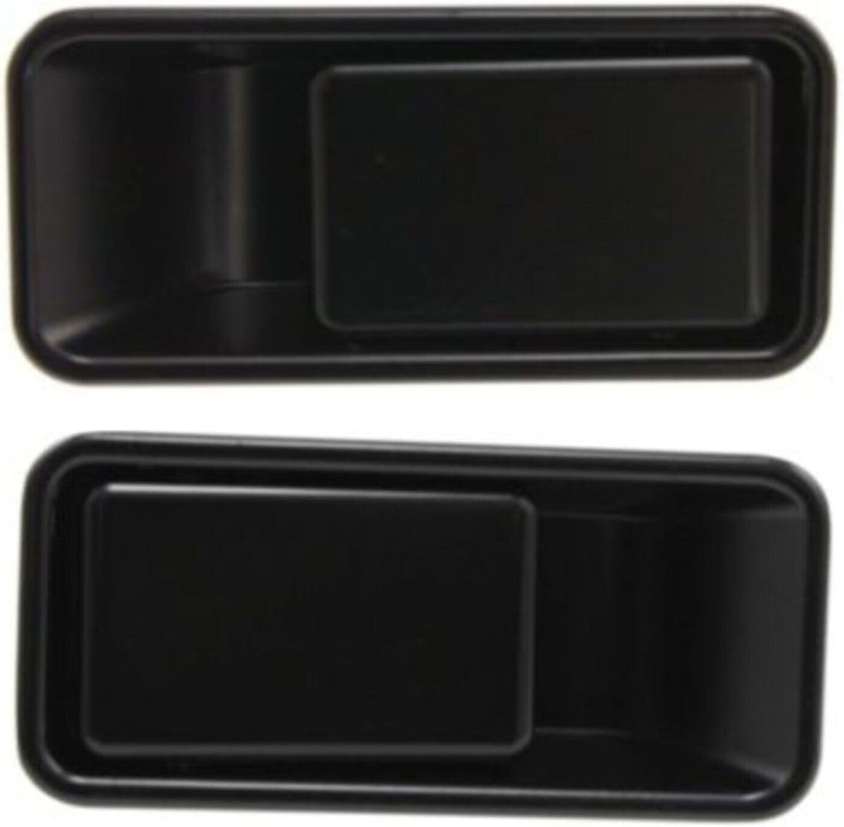 Set of 2 Exterior Door Handle Left Driver & Right Passenger Side, without Key Hole for 1987-2006 Jeep Wrangler & 1997-2006 TJ