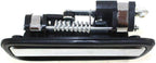 Front Exterior Door Handle Black Bezel with Chrome Lever Left Driver Side, with Key Hole for 1995-2004 Toyota Tacoma