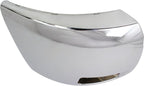 Front Bumper End Cap Chrome Steel Right Passenger Side with Fog Light Hole for 2007-2012 Chevrolet Silverado 2500 HD & 2007-2012 Silverado 3500 HD