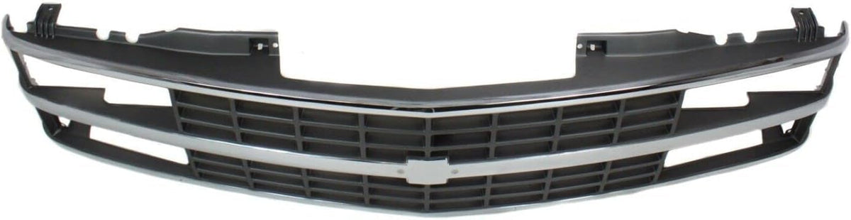Front Grille Chrome Shell & Black Insert with Quad or Composite Headlights, Chrome Shell with Black Insert for 1988-1993 Chevrolet C1500, 1988-1993 K1500 & More