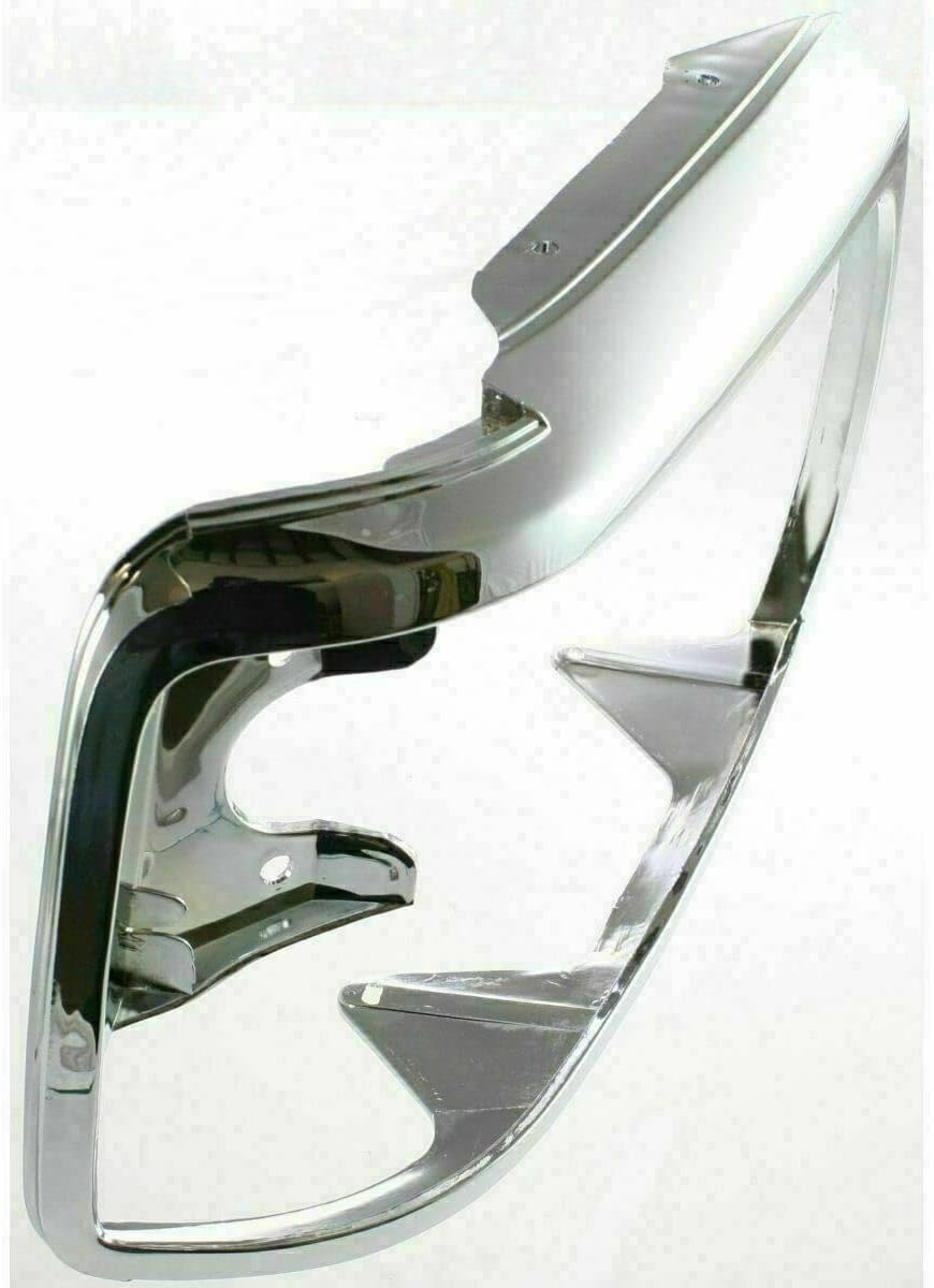 3-Piece Front Grille Kit: Chrome Grille Shell/plastic Insert & Head Light Doors (Left & Right) for 1992-1997 Ford F-350, 1992-1996 Bronco & More