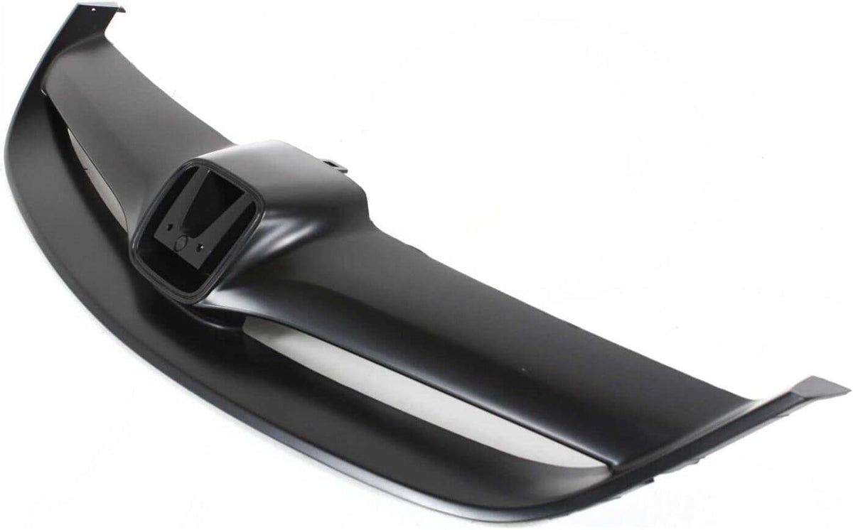 2-Piece Front Bumper Cover Kit: Primed Bumper Cover & Painted Black Grille Shell & Insert for 2004-2005 Honda Civic