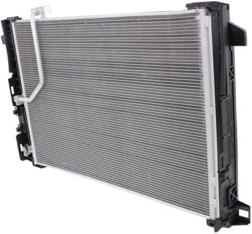 Front A/C Condenser Aluminum Core for 2008-2015 Mercedes-Benz C-Class, 2010-2017 E-Class & More