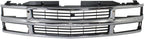 Front Grille Chrome Shell & Insert with Dual Beam Headlamp for 1994-2000 Chevrolet