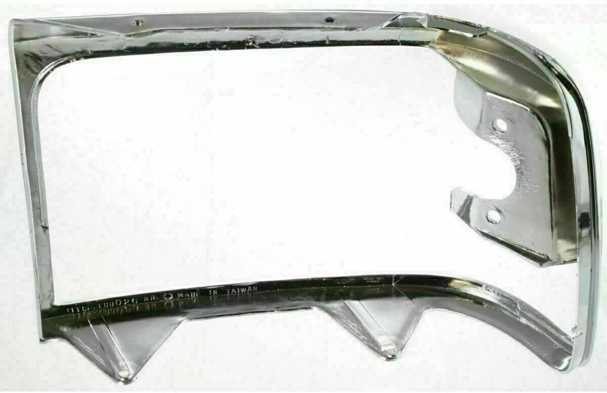 3-Piece Front Grille Kit: Chrome Grille Shell/plastic Insert & Head Light Doors (Left & Right) for 1992-1997 Ford F-350, 1992-1996 Bronco & More