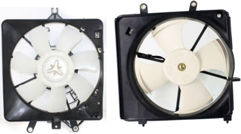 Front Radiator and A/C Condenser Cooling Fan Assembly Plastic for 2007-2008 Honda Fit