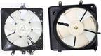 Front Radiator and A/C Condenser Cooling Fan Assembly Plastic for 2007-2008 Honda Fit