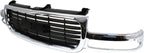 Front Grille Chrome Shell/painted Black Insert for 1999-2002 GMC Sierra 1500, 1999-2002 Sierra 2500 & More