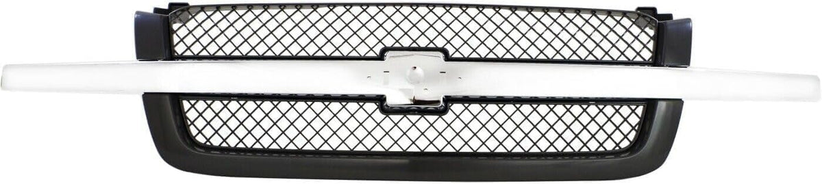14-Piece Front Bumper Kit: Bumper Assembly & Chrome Kit for 2003-2007 Chevrolet Silverado 1500, 2002-2006 Avalanche 1500 & More