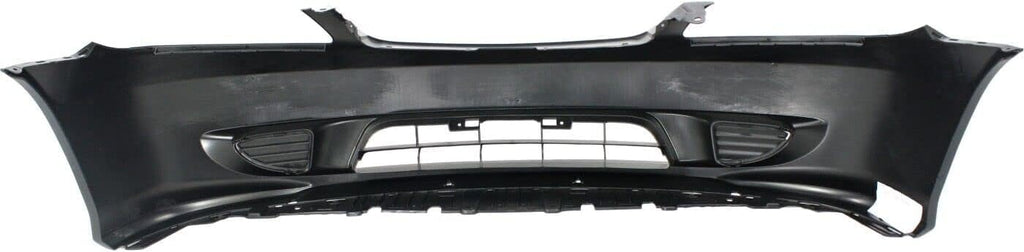 2-Piece Front Bumper Cover Kit: Primed Bumper Cover & Painted Black Grille Shell & Insert for 2004-2005 Honda Civic