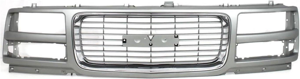 Front Grille Painted Gray Shell and Insert for 1996-2002 GMC Savana 1500, 1996-2002 Savana 2500 & More