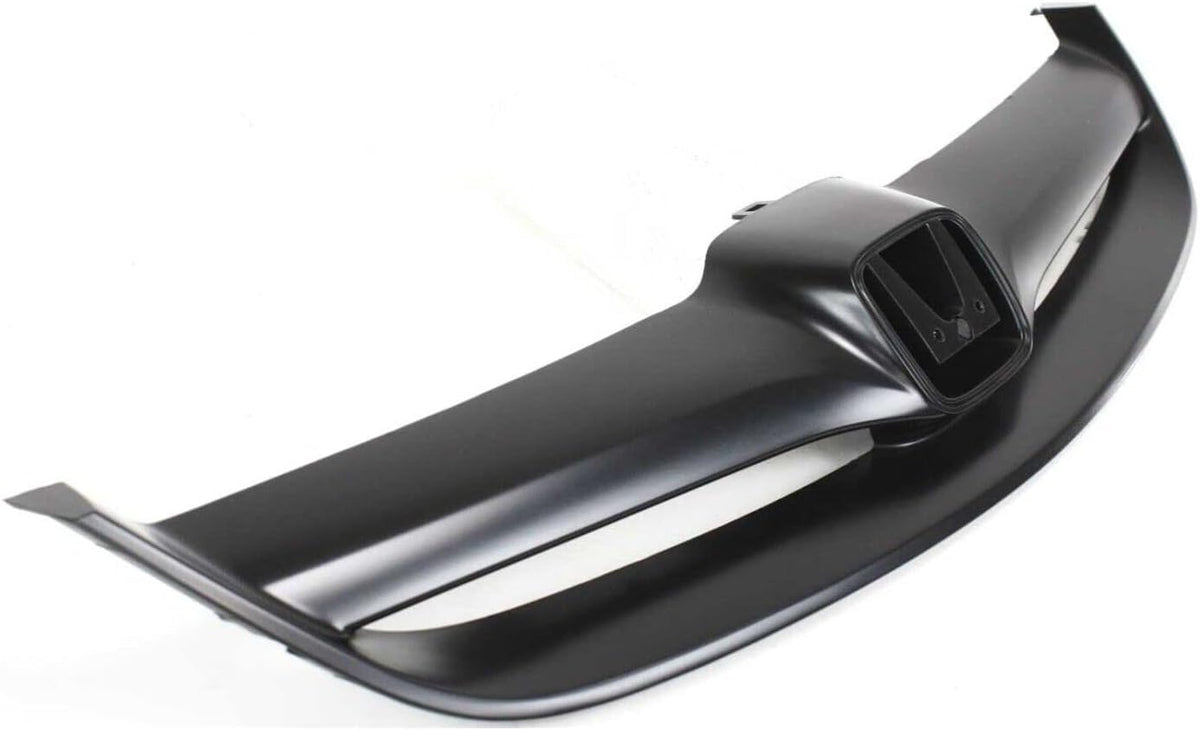 2-Piece Front Bumper Cover Kit: Primed Bumper Cover & Painted Black Grille Shell & Insert for 2004-2005 Honda Civic