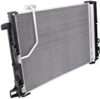 Front A/C Condenser Aluminum Core for 2008-2015 Mercedes-Benz C-Class, 2010-2017 E-Class & More