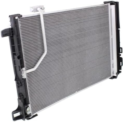 Front A/C Condenser Aluminum Core for 2008-2015 Mercedes-Benz C-Class, 2010-2017 E-Class & More