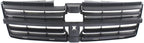 Front Grille Textured Dark Gray Shell and Insert Plastic for 2008-2010 Dodge Grand Caravan