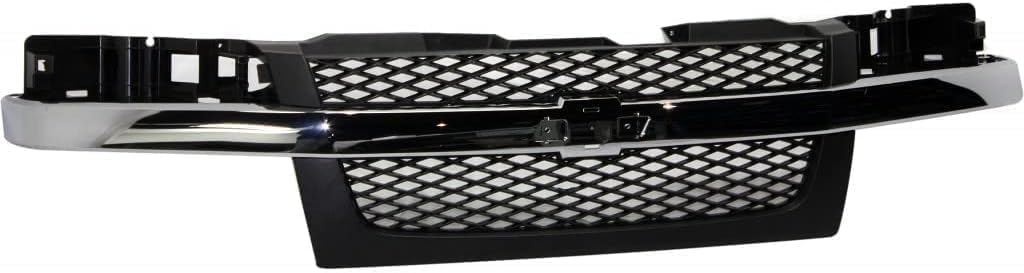 5-Piece Front Grille Kit: Grille, Lower Valance, Extension & Fog Lights Assembly (Left & Right) for 2004-2012 GMC Canyon, 2004-2012 Chevrolet Colorado & More
