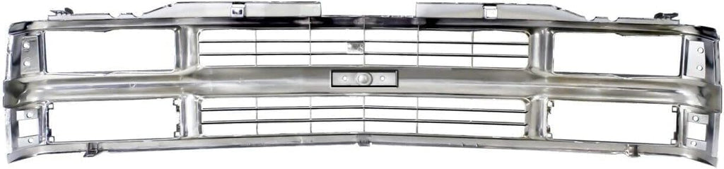Front Grille Chrome Shell & Insert with Dual Beam Headlamp for 1994-2000 Chevrolet