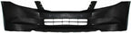 2-Piece Front Bumper Cover Kit: Primed Bumper Cover & Primed Grille Shell & Insert with Chrome Molding for 2008-2010 Honda Accord
