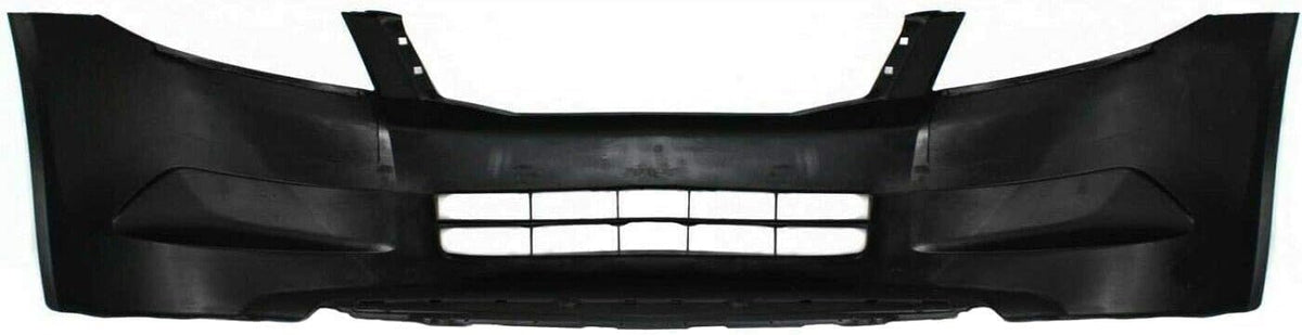 2-Piece Front Bumper Cover Kit: Primed Bumper Cover & Primed Grille Shell & Insert with Chrome Molding for 2008-2010 Honda Accord