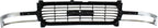 Front Grille Chrome Shell/painted Black Insert for 1999-2002 GMC Sierra 1500, 1999-2002 Sierra 2500 & More