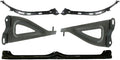 Front Bumper Center + Stay + Outer Brackets Left Driver & Right Passenger Side for 2005-2011 Toyota Tacoma