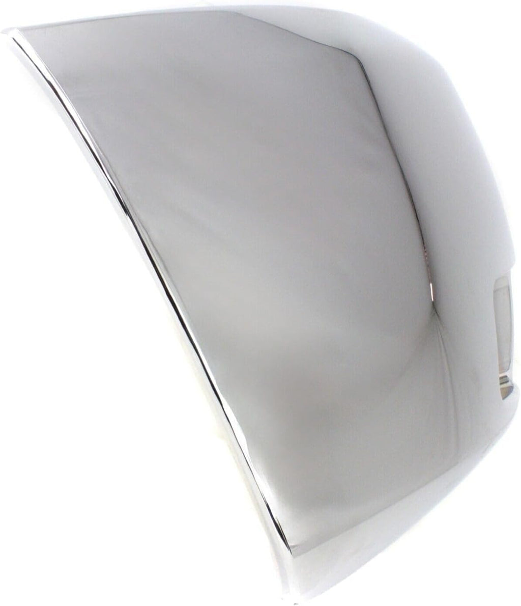 Front Bumper End Cap Chrome Steel Right Passenger Side with Fog Light Hole for 2007-2012 Chevrolet Silverado 2500 HD & 2007-2012 Silverado 3500 HD