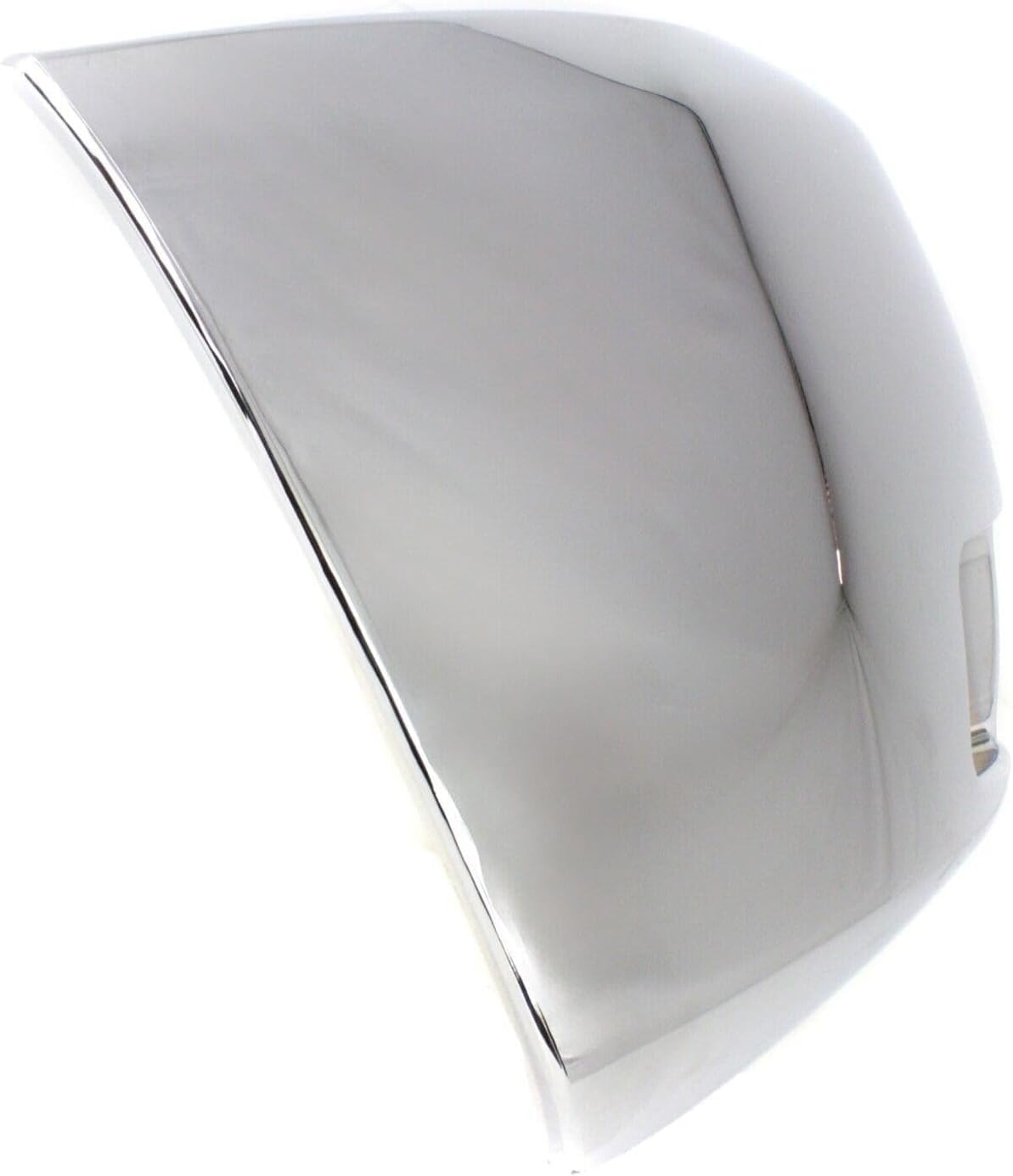 Front Bumper End Cap Chrome Steel Right Passenger Side with Fog Light Hole for 2007-2012 Chevrolet Silverado 2500 HD & 2007-2012 Silverado 3500 HD