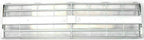 3-Piece Front Grille Kit: Silver Grille Shell & Insert with Molding Holes & Head Lamp Door (Left & Right) for 1985-1987 Chevrolet C10, 1985-1987 C20 & More