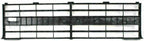 3-Piece Front Grille Kit: Silver Grille Shell & Insert with Molding Holes & Head Lamp Door (Left & Right) for 1985-1987 Chevrolet C10, 1985-1987 C20 & More
