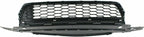 4-Piece Front Bumper Kit: Bumper Textured Upper & Lower Grille, Molding & Chrome Trim (Left & Right) for 2013-2015 Honda Accord
