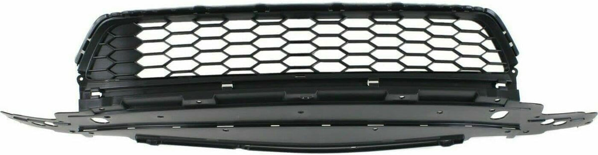 4-Piece Front Bumper Kit: Bumper Textured Upper & Lower Grille, Molding & Chrome Trim (Left & Right) for 2013-2015 Honda Accord