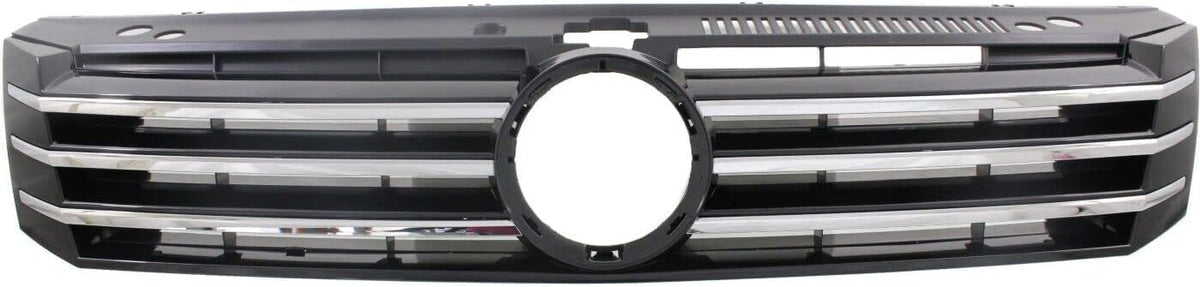 Front Grille Primed Shell and Insert Plastic for 2012-2015 Volkswagen Passat