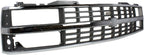 Front Grille Chrome Shell & Black Insert with Quad or Composite Headlights, Chrome Shell with Black Insert for 1988-1993 Chevrolet C1500, 1988-1993 K1500 & More
