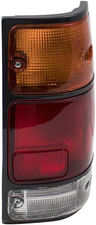 Tail Light Assembly with Black Trim Left Driver & Right Passenger Side for 1988-1995 Isuzu Pickup, 1991-1997 Rodeo & More