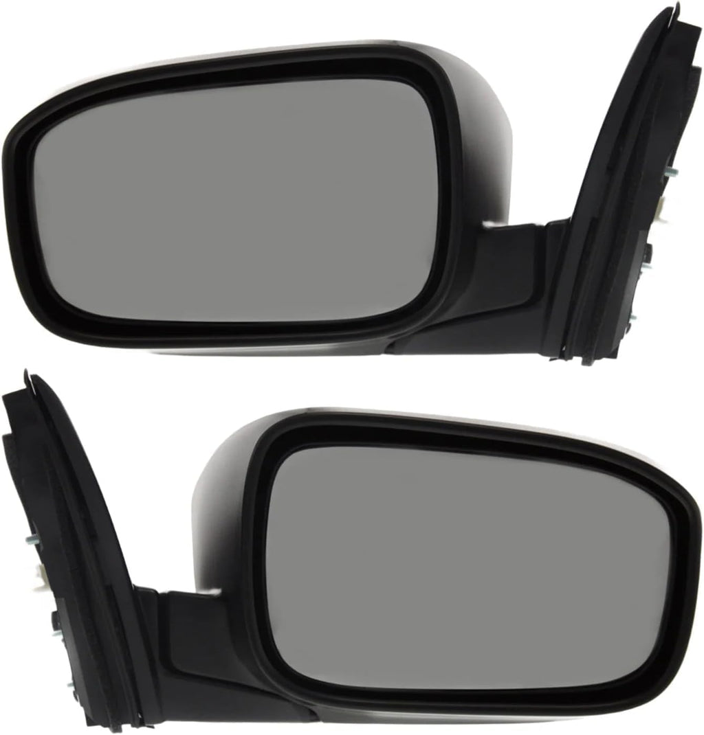 Set of 2 Front Power Mirror Manual Folding Non-heated Primed Plastic Left Driver & Right Passenger Side for 2003-2007 Honda Accord