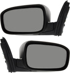 Set of 2 Front Power Mirror Manual Folding Non-heated Primed Plastic Left Driver & Right Passenger Side for 2003-2007 Honda Accord