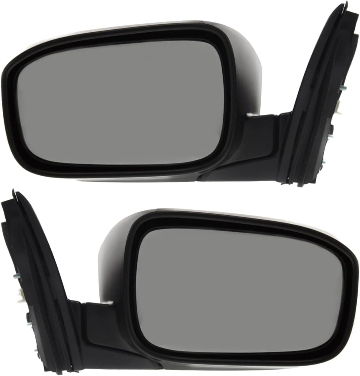 Set of 2 Front Power Mirror Manual Folding Non-heated Primed Plastic Left Driver & Right Passenger Side for 2003-2007 Honda Accord